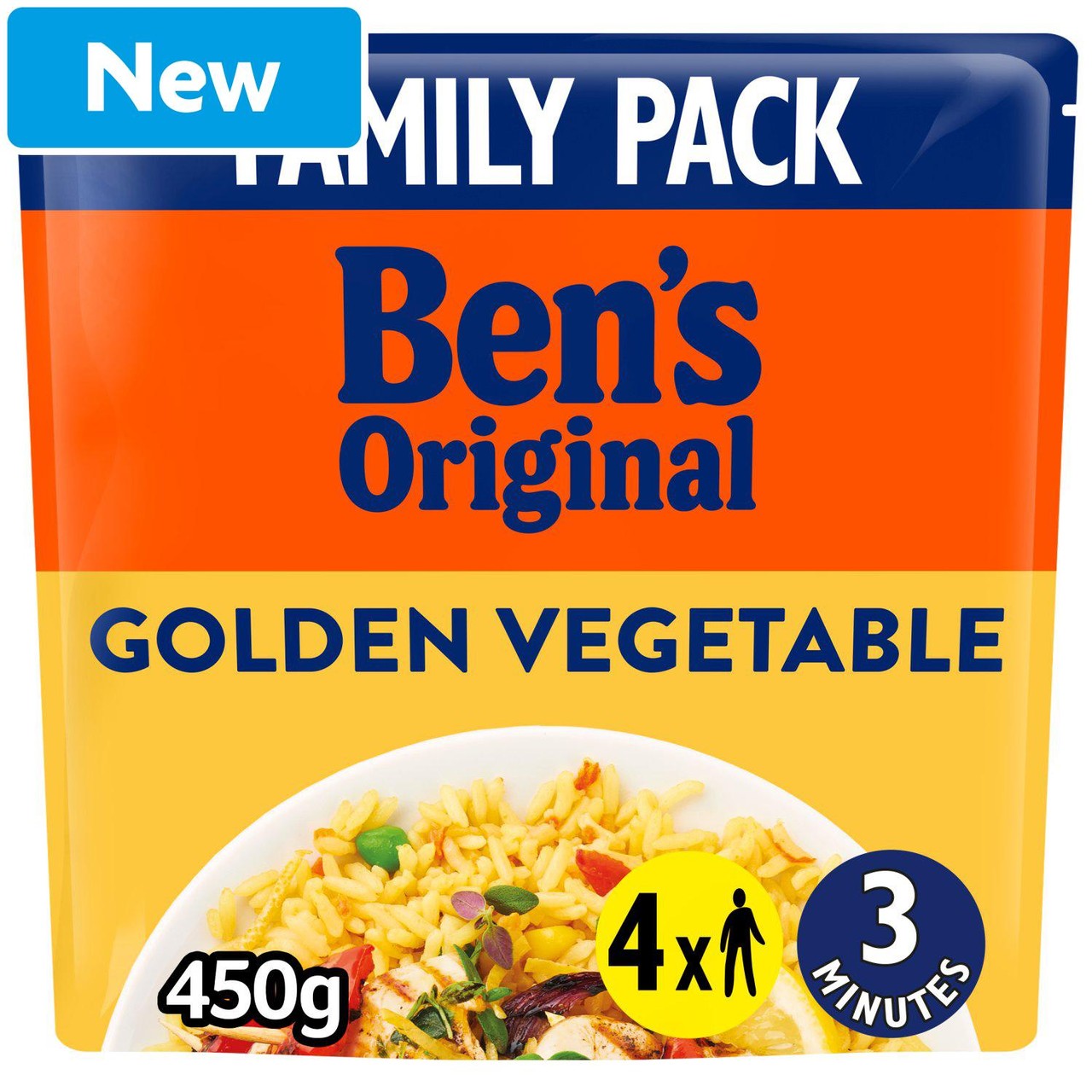 Bens Original Golden Vegetable Microwave Rice 450g