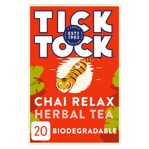 Tick Tock Chai Relax 20 Biodegradable Bags