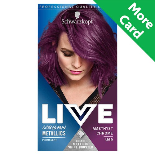 Schwarzkopf LIVE Urban Metallics Permanent Purple Hair Dye Amethyst Chrome