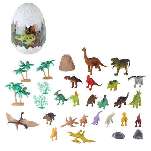 Dinosaurs Jumbo Egg 30 Pieces Figures Set