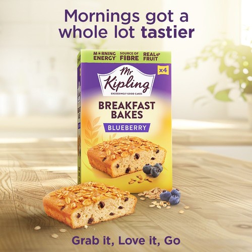 Mr Kipling Blueberry Breakfast Bakes 4 Pack