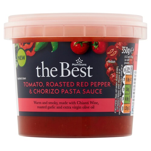 Morrisons The Best Tomato, Roasted Red Pepper & Chorizo Sauce