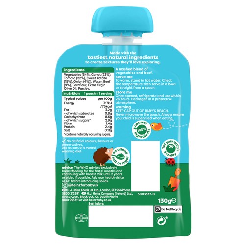 Heinz Sweet Potato & Beef Casserole 7+ Months