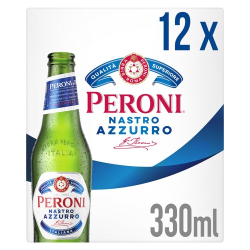 Peroni Nastro Azzurro Bottles 12 x 330ml