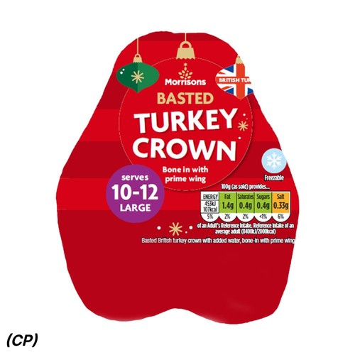 Morrisons Large Basted Turkey Crown 3-3.99Kg