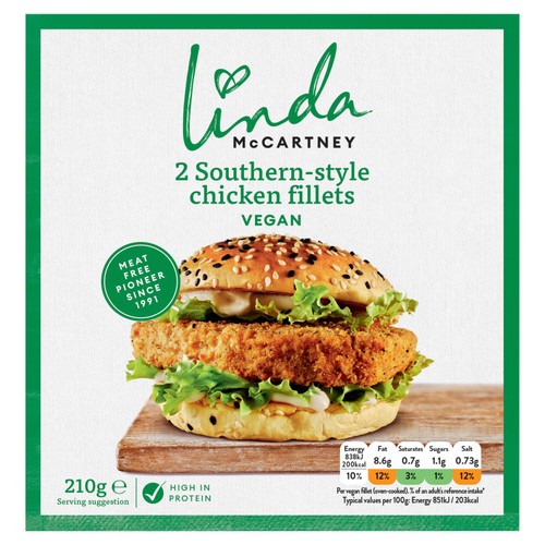 Linda McCartney's Southern Style Chicken Fillets