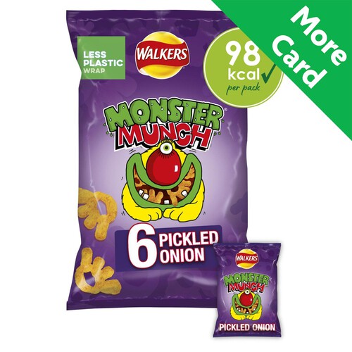 Walkers Monster Munch Pickled Onion Multipack Snacks