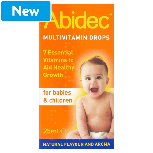 Abidec Kid and Baby Multivitamin Drops - Suitable from Birth