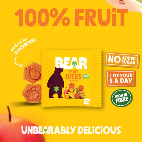 Bear Fruit Bites Tropical 5X20G