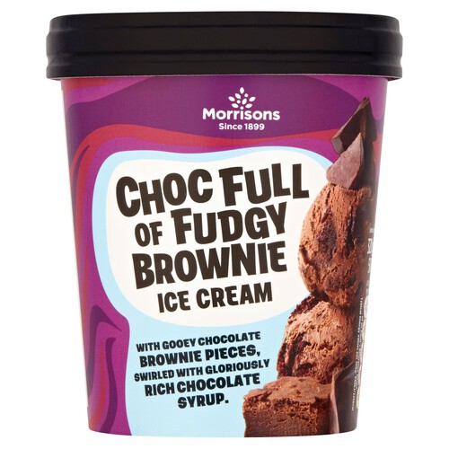 Morrisons Loaded Choc Brownie Ice Cream