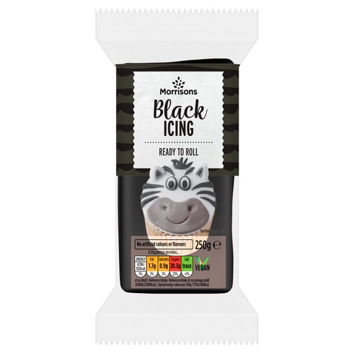 Morrisons Ready To Roll Black Icing