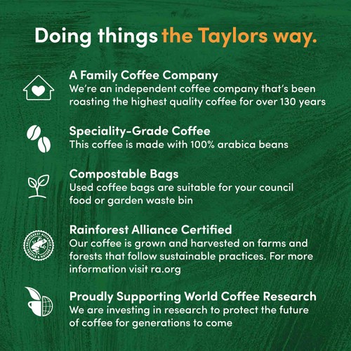 Taylors of Harrogate Decaff Coffee Bags 10s