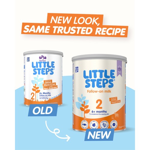 LITTLE STEPS Follow-On Baby Milk Powder Formula 6 Mth+ 800g
