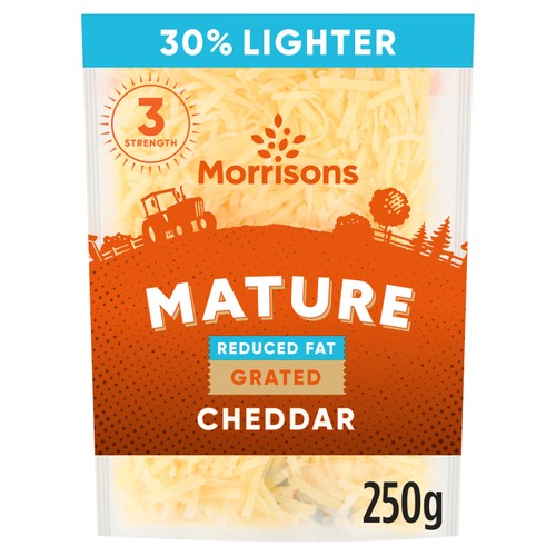 Morrisons 30% Lighter Mature Grated Cheese 250g