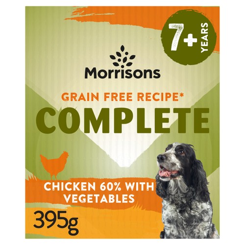 Morrisons Grain Free Chicken & Veg Senior Dog Food Tray 
