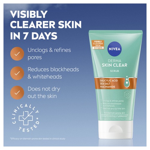 NIVEA Derma Skin Clear Non Blemish Face Scrub
