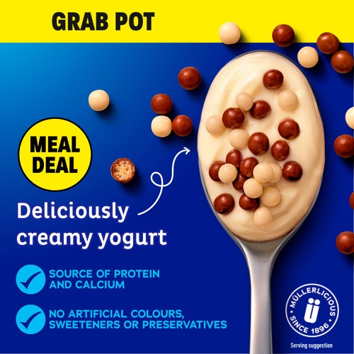 Muller Corner Vanilla Chocolate Balls Grab Pot  143g