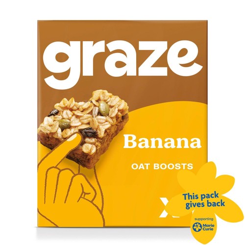 Graze Protein Bites X4 Banana Oat Squares