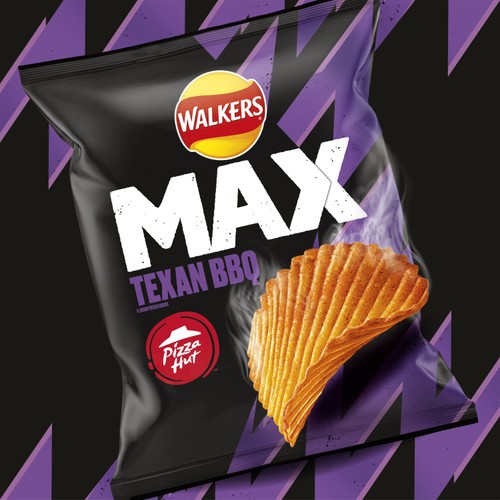 Walkers Max Pizza Hut Texan BBQ Grab Bag Crisps 50g