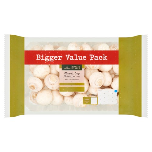 Morrisons family pack closed cup mushrooms