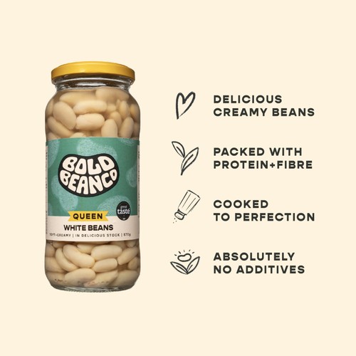 Bold Bean Queen White Cannellini Beans 570g