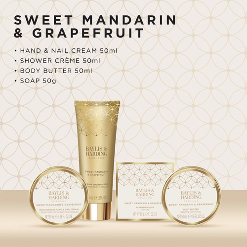Baylis & Harding Sweet Mandarin & Grapefruit Pamper Tin Gift Set