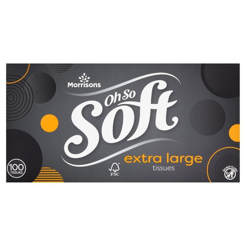 Morrisons Large White XL Tissues 100 Sheets