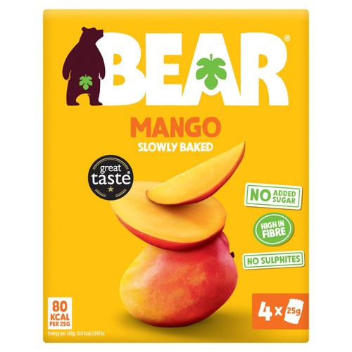 Bear Fruit Dried Mango 4X25G