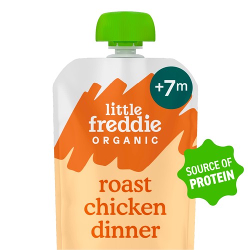 Little Freddie Organic Roast Chicken Dinner Baby Food Pouch 7+ Months