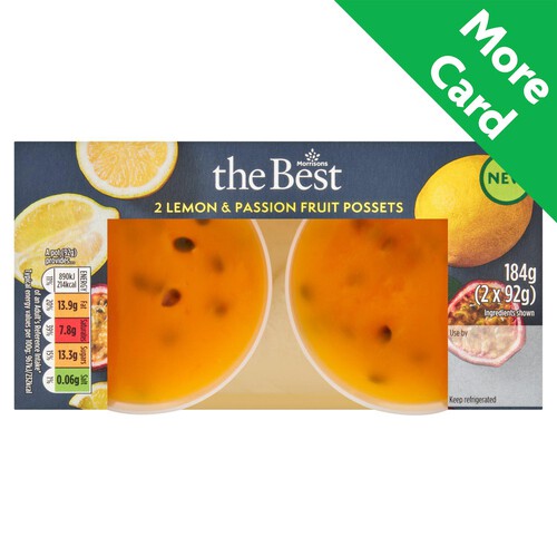 Morrisons The Best 2 Lemon & Passion Fruit Possets