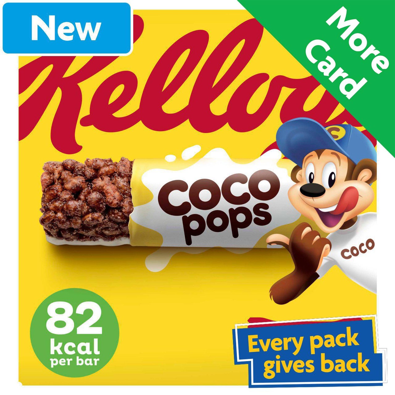Kellogg's Coco Pops Breakfast Cereal Bars 4x20g