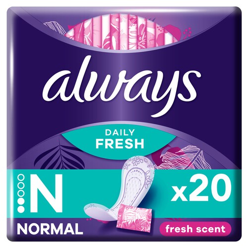 Always Dailies Singles Panty Liners Fresh 20 liners