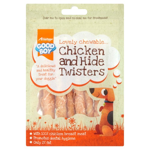 Good Boy Chicken & Hide Twisters  Dog Treats