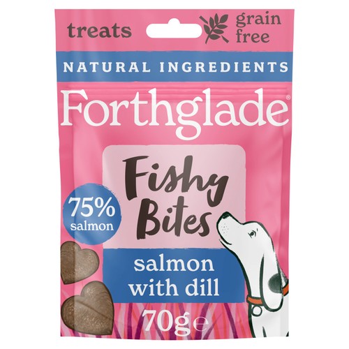 Forthglade Fishy Bites Salmon With Dill 70g
