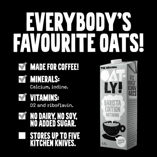 Oatly! Barista Edition Oat Drink 1.5L