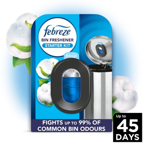 Febreze Bin Freshener Air Starter Kit Cotton Fresh 4.875Ml
