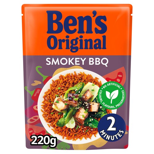 Bens Original Smokey BBQ Microwave Rice 