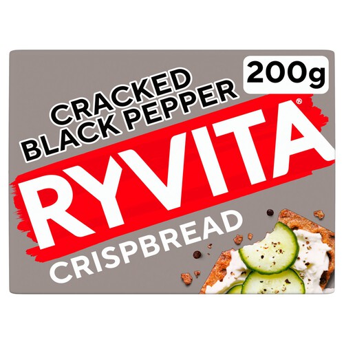 Ryvita Crispbread Cracked Black Pepper Crackers