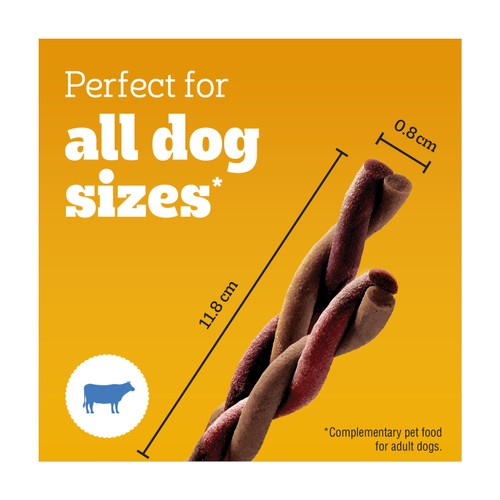 Pedigree Rodeo Adult Dog Treats Beef 7 Sticks