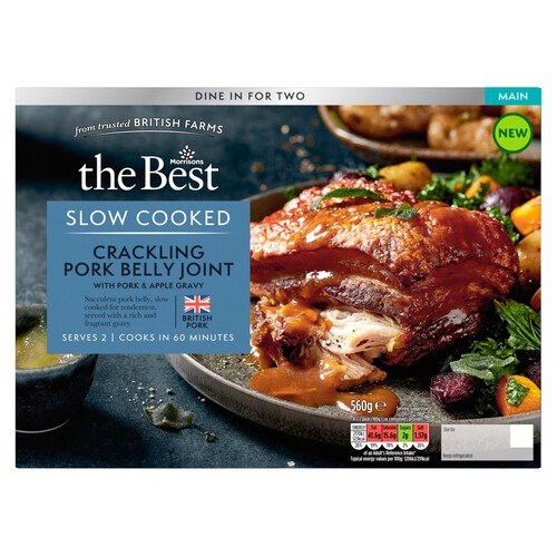 Morrisons The Best Slow Cooked Crackling Pork Belly Joint 