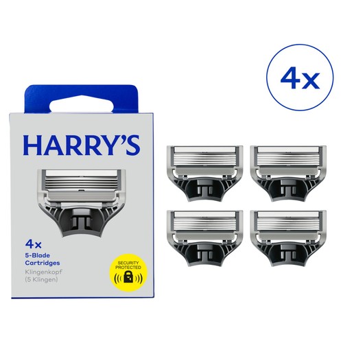 Harry's Men's 5 Blade Razor Refills 4 Pack