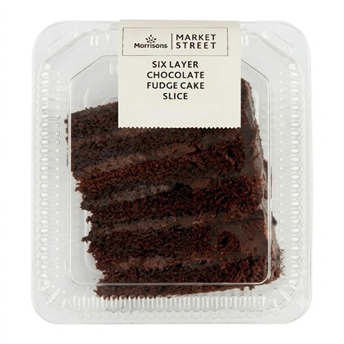 Morrisons Six Layer Chocolate Salted Caramel Cake Slice