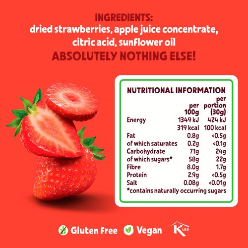 BEAR Fruit Dried Strawberries