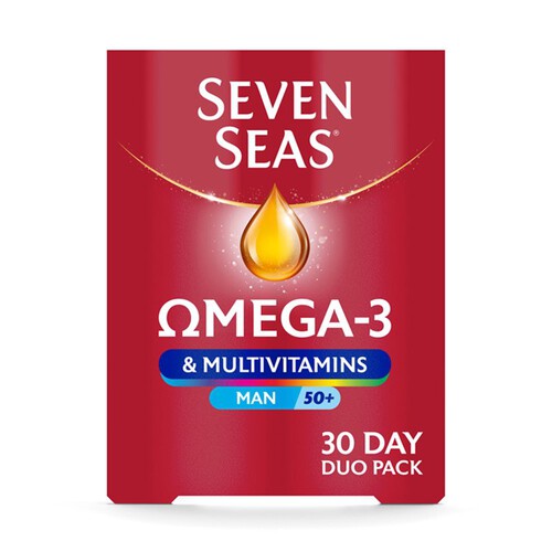 Seven Seas Omega-3 & Multivitamins Man 50+ 30 Day Pack