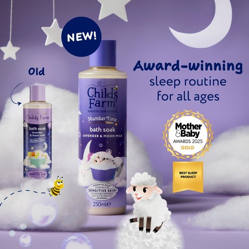 Childs Farm Slumbertime Bath Soak Lavender & Moon Milk