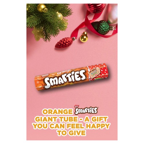 Smarties Orange Milk Chocolate Giant Tube 120g
