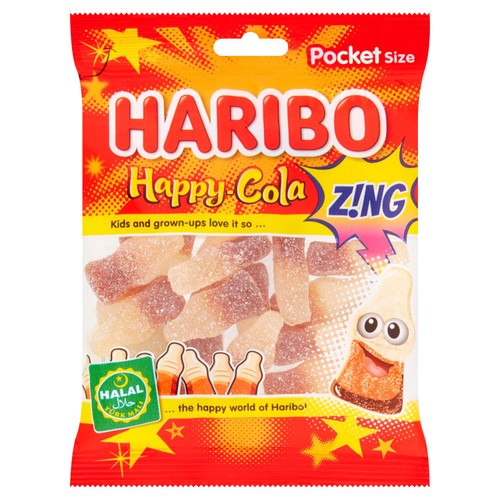 Haribo Halal Happy Cola Zing Sweets