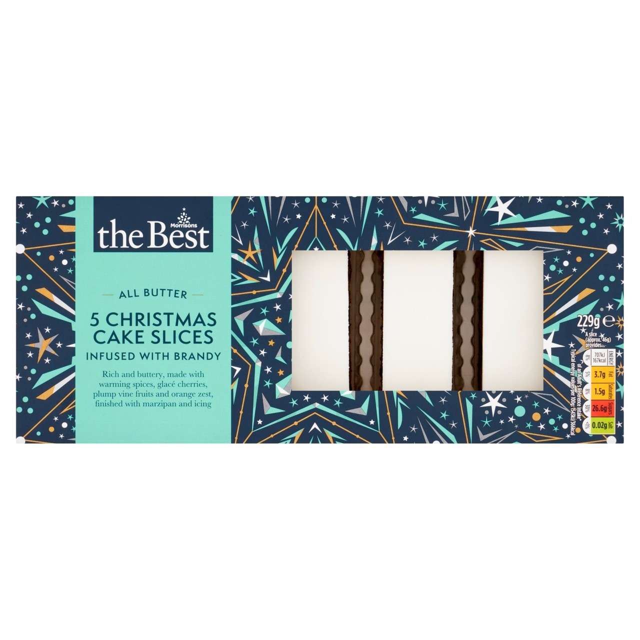 Morrisons The Best All Butter Christmas Cake Slices