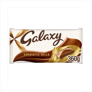 Galaxy Smooth Milk Chocolate Gift Large Sharing Block Bar 360g