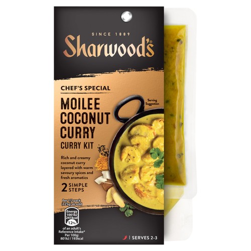 Sharwood's Chef Special Moilee Coconut Curry Sauce Meal Kit  250g